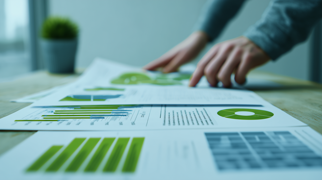 Business review — analysing performance charts